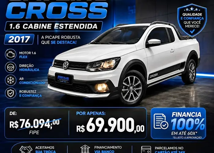 Volkswagen Saveiro 2017 Cross 1.6 Ce