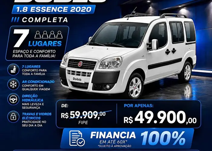 Fiat Doblo 2020 Essence 1.8 7 Lugares