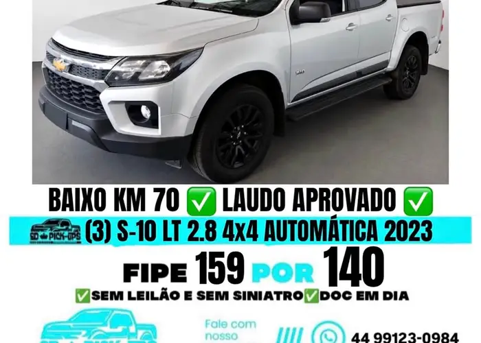 Chevrolet (3) 2023 S-10 Lt 2.8 4x4