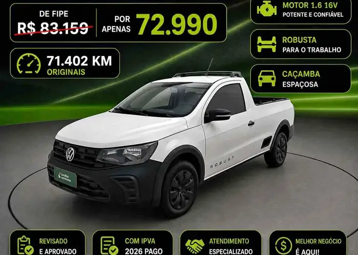 Volkswagen Saveiro 2025 Robust 1.6 16v