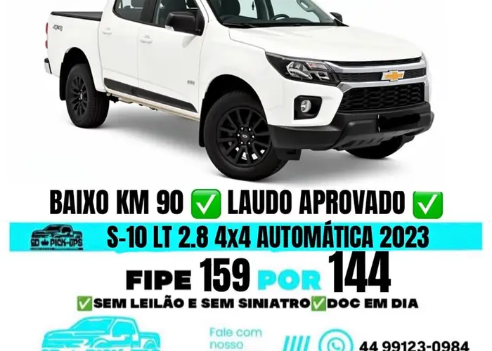 Chevrolet S-10 2023 Lt 2.8 4x4 Automática
