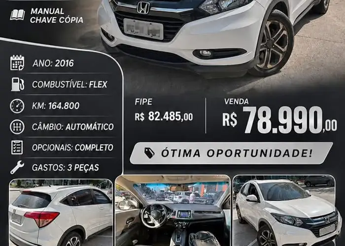Honda Hr-v 2016 1.8 Ex