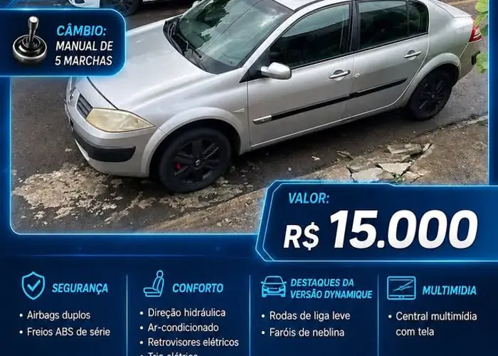Renault Megane 2009 Dynamique 1.6 16v Hi-flex