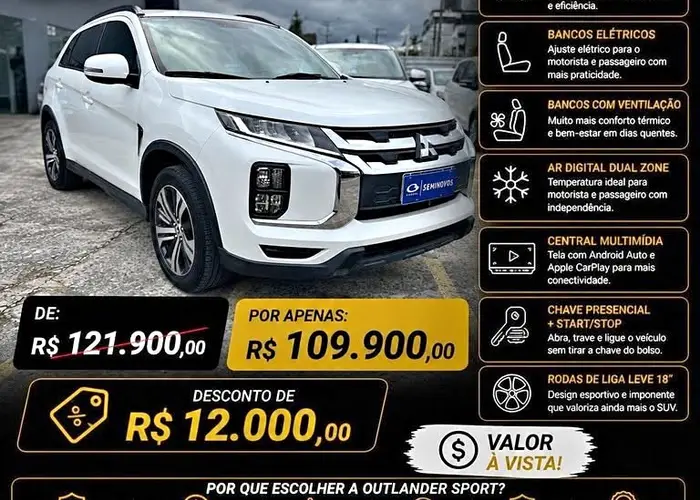 Mitsubishi Outlander 2022 Sport Hpe 2.0 Cvt
