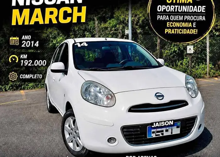 Nissan March 2014 S 1.0 Completo Ano